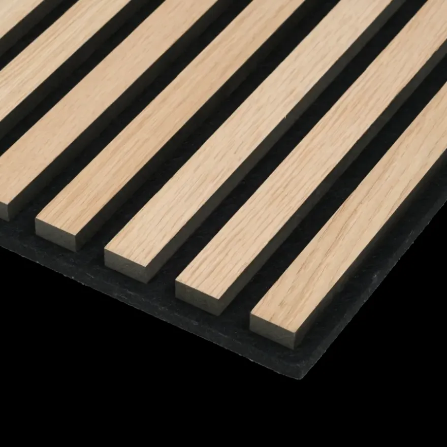 Lattenwand tegel 55,3x55,3 cm licht eiken, dikte 22 mm - 2 stuks (0,612m²)