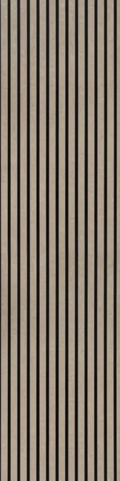 Lattenwand vilt op vilt licht bruin 260 x 52,5 cm dikte 9+9 mm 2.73m²