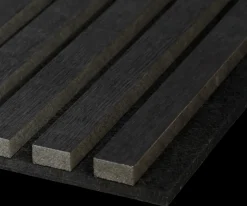 Lattenwand zwart eiken 300x60,5 cm, dikte 22mm