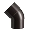 Martens PVC bocht 45° bruin mof/verjongd 80 mm