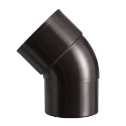 Martens PVC bocht 45° bruin mof/verjongd 80 mm