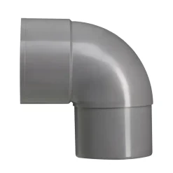 Martens PVC bocht 90° grijs mof/verjongd 70 mm