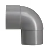 Martens PVC bocht 90° grijs mof/verjongd 100 mm