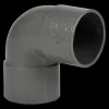 Martens PVC bocht 90° grijs 2x mof 40 mm