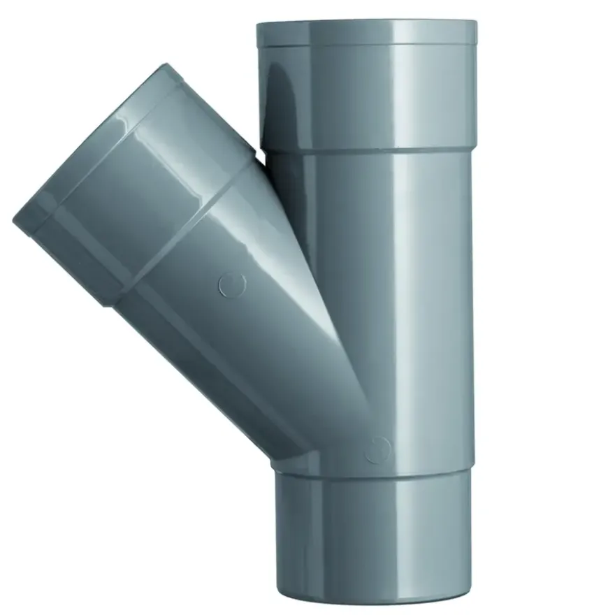 Martens PVC T-stuk 45° Mof/ Verjongd 100 x 100 mm