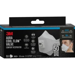 3M Aura stofmasker 9322 FFP2 met ventiel