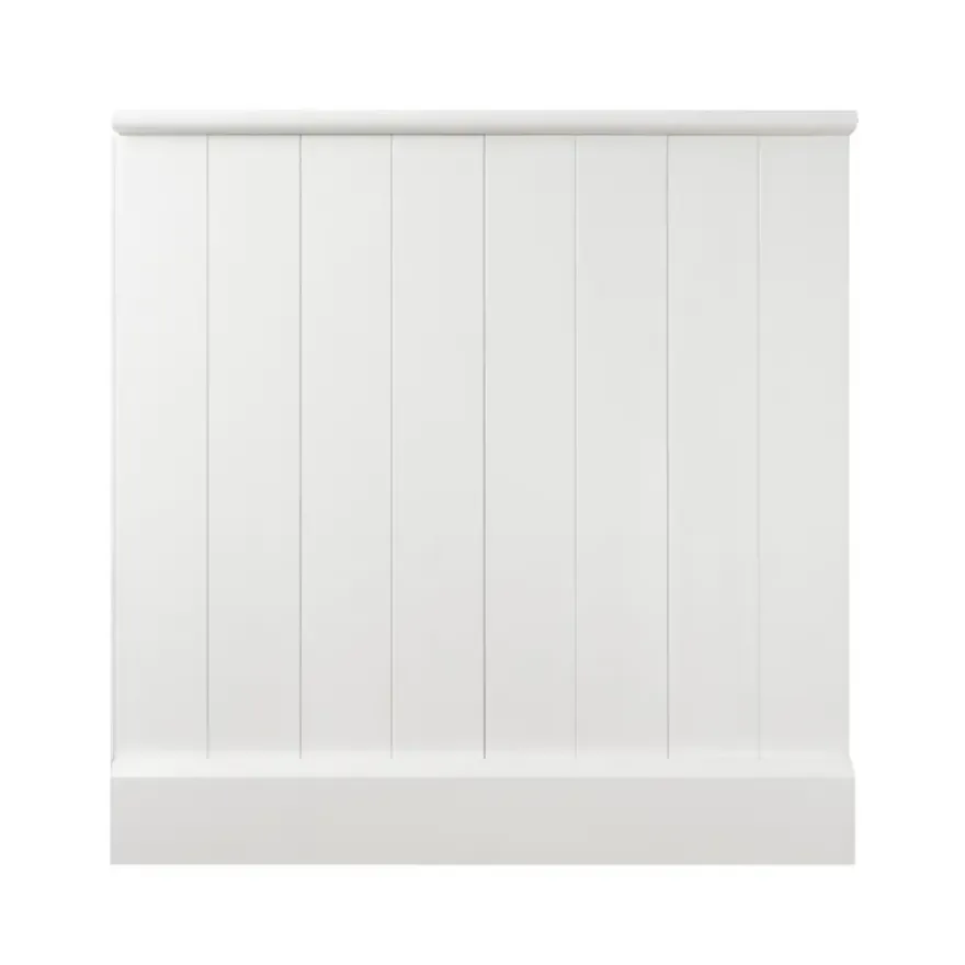 MDF lambriseringsset compleet pakket wit circa 103 cm hoog (bestellen per 1,03 meter breed)