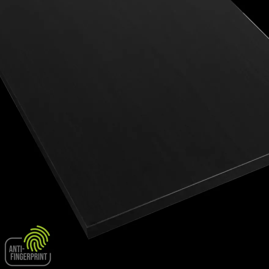 Meubelpaneel antraciet essen ABS fingerprint proof 80x30 cm 18 mm