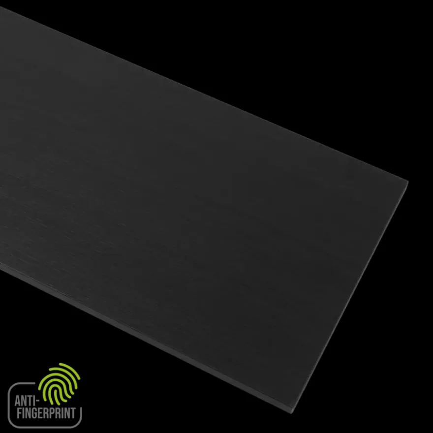 Meubelpaneel antraciet essen ABS fingerprint proof 80x30 cm 18 mm