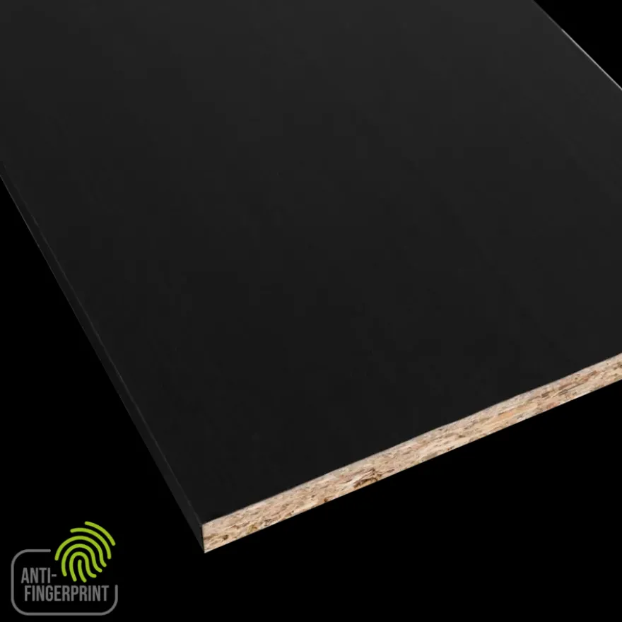 Meubelpaneel antraciet essen ABS fingerprint proof 240x30 cm 18 mm