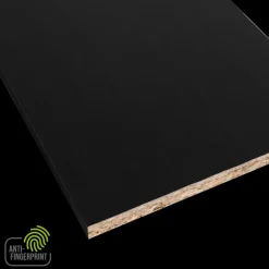 Meubelpaneel antraciet essen ABS fingerprint proof 240x60 cm 18 mm