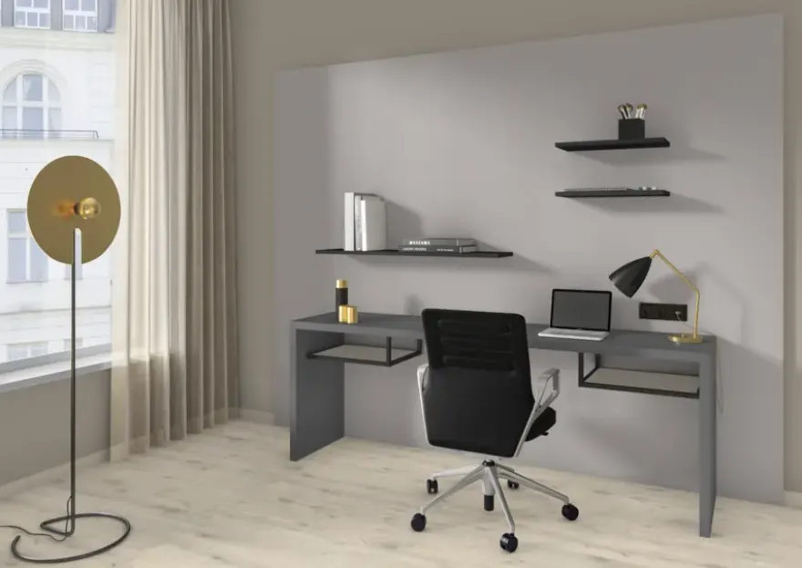 Meubelpaneel inox metallic ABS 240x60 cm 18 mm