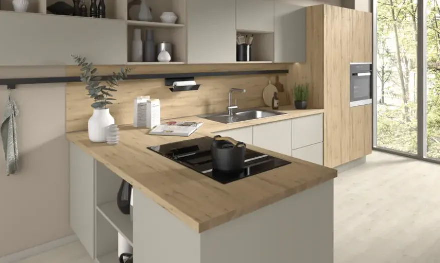 Meubelpaneel naturel eiken ABS 240x40 cm 18 mm