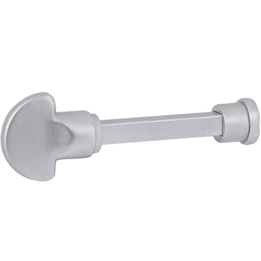 OK deurkruk set ovaal schild vrij-bezet sluiting 63/8 mm aluminium