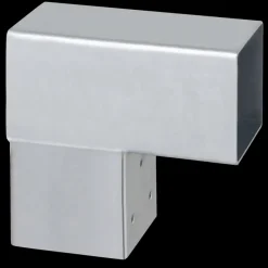 Paalverbinder voor pergola hoekstuk 2-kants 7x7 cm gegalvaniseerd