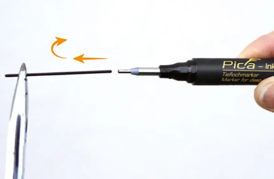 Pica 150/41 Markeerstift voor diepe gaten blauw
