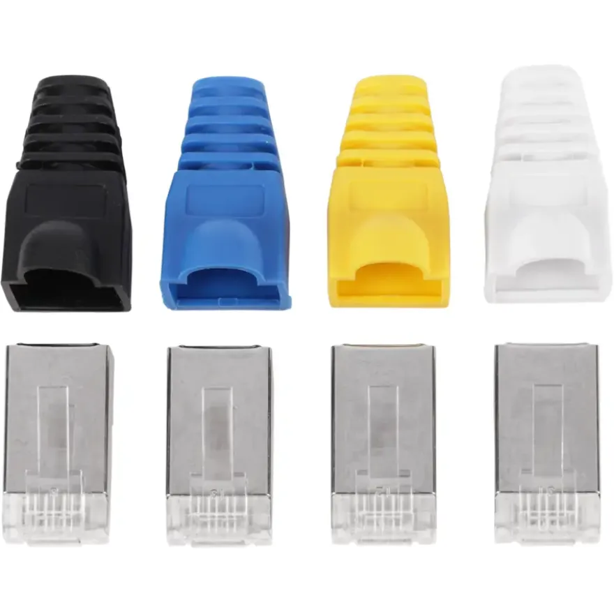 Q-Link FTP connector RJ45 met hoesje 8 stuks KPN keur