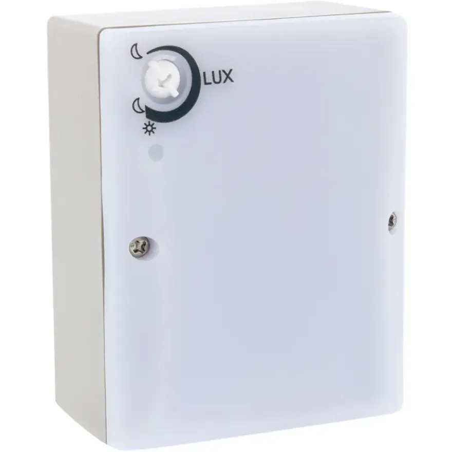 Q-Link Opbouw Schemerschakelaar Spatwaterdicht Grijs IP44