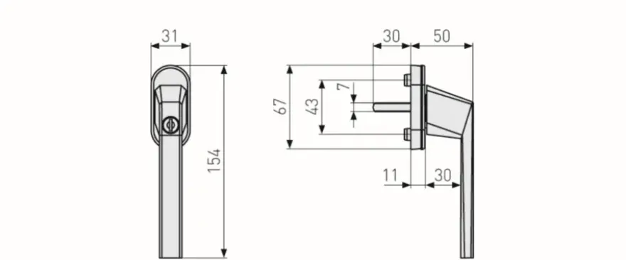 Raamboom FG110 zwart 3 stuks