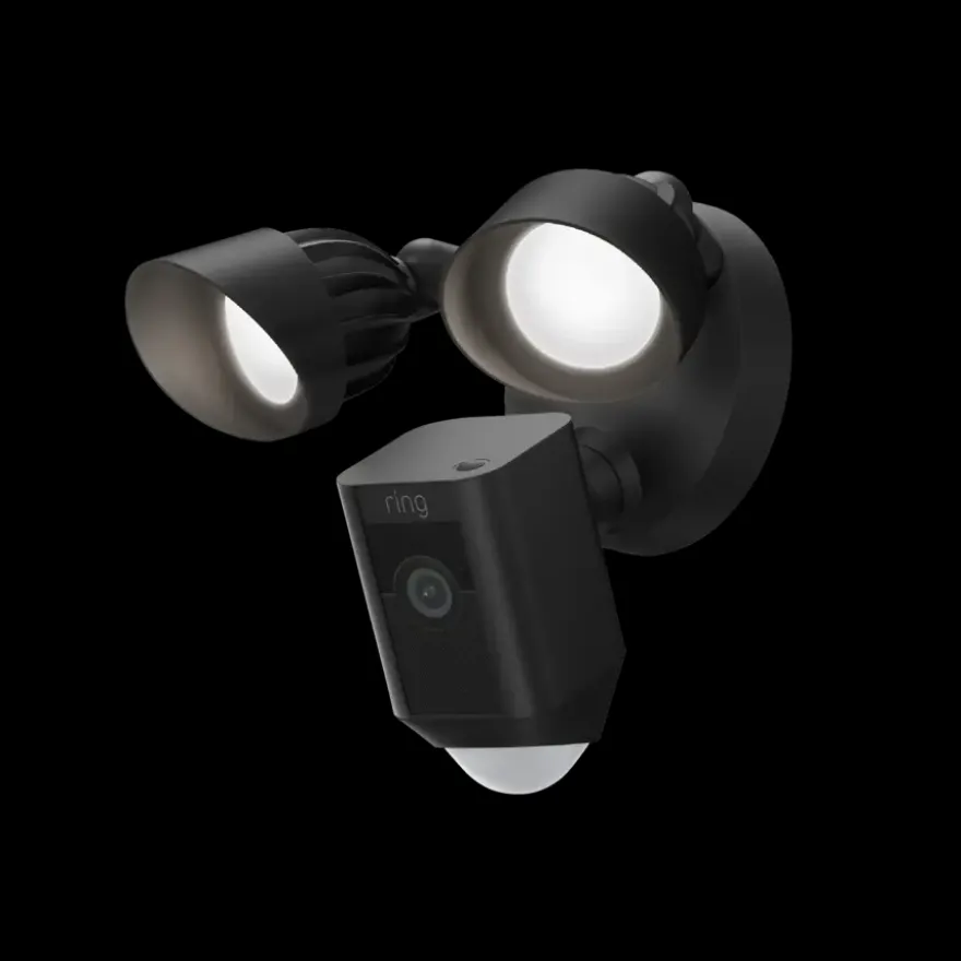 Ring Floodlight Camera Wired Plus Zwart