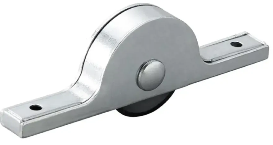 Rolslot polyamide wiel 25 mm breed (13 mm) verzinkt