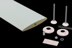 Roomdivider lamel ellips wit 18x240 cm 1 stuk