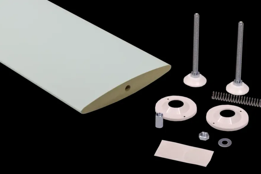 Roomdivider lamel ellips wit 18x240 cm 1 stuk