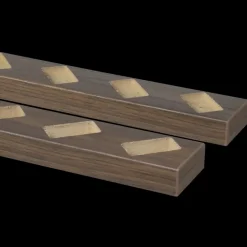 Roomdivider profiel schuin 45° walnoot 2 stuks