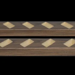 Roomdivider profiel schuin 45° walnoot 2 stuks