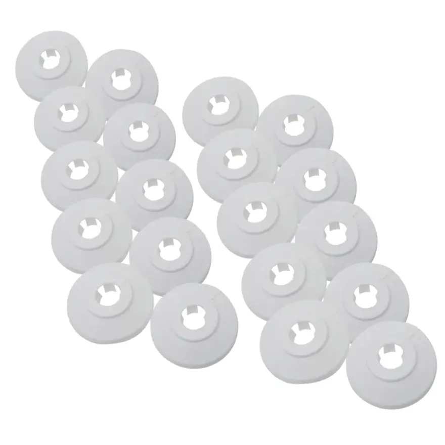 Sanivesk CV Buisrozet 15mm Wit 10 stuks