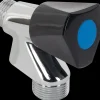 Sanivesk Wasmachinekraan 1/2"M Knop Zwart