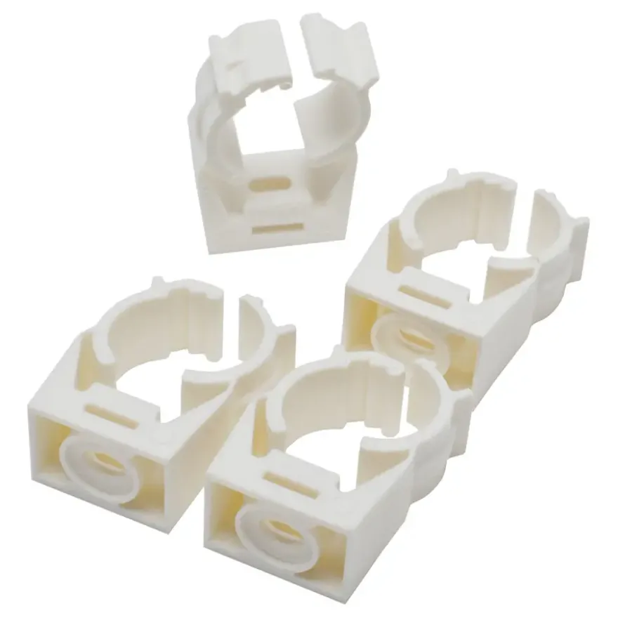 Sanivesk Zadel + Klikbevestiging 10-14mm Wit 4 stuks