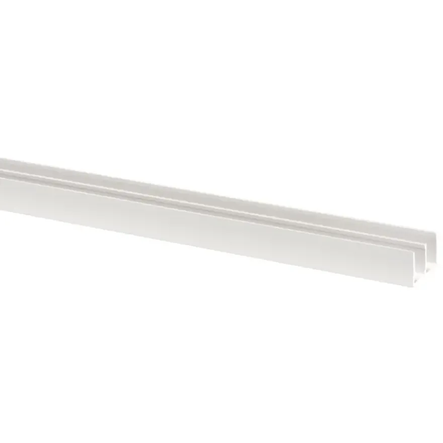 Schuifrail diep 10 mm wit