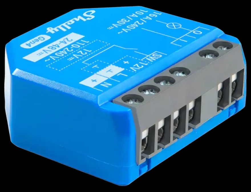 Shelly 1 Gen4 slimme schakelaar WiFi