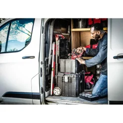 SKIL Gereedschapswagen / gereedschapstrolley met 4-in-1 grote stapelbare gereedschapskoffer set