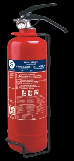Smartwares Brandblusser BB1 Poeder 1 kg Brandklasse ABC Inclusief Ophangbeugel