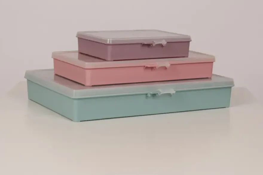Sorteerdoos met 9 vakken roze