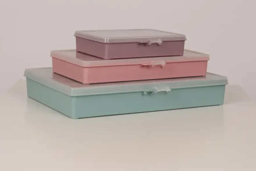 Sorteerdoos met 7 vakken roze