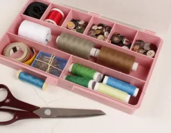Sorteerdoos met 7 vakken roze