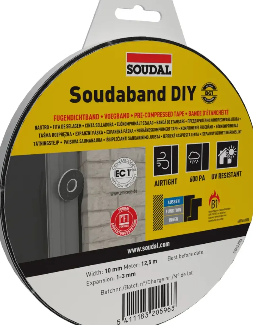 Soudal Soudaband compriband DIY BG1 10/1-3