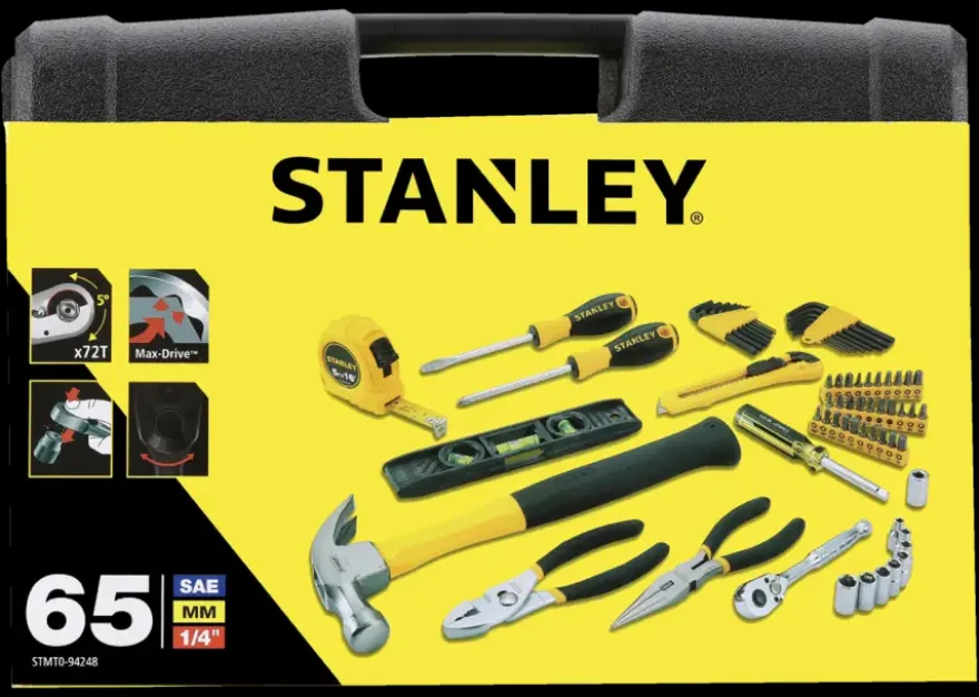 Stanley gereedschapskoffer 65-delig