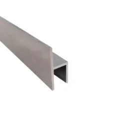 Stoelprofiel aluminium mat zilver 33,5x20x15x1000x1.5mm