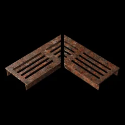 Stonewish Ultra Drain L-rooster corten recht patroon