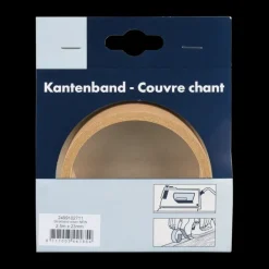 Strijkband licht eiken 23 mm 2,5 m