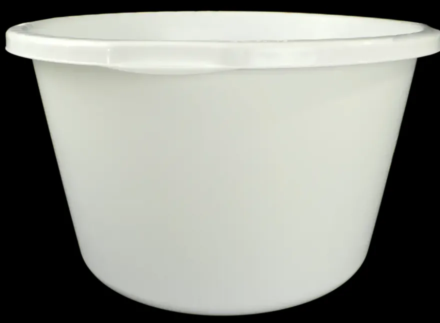 Stuckuip rond 40 liter wit