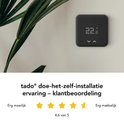 Tado Additionele Slimme Thermostaat Multi zone (uitbreiding) Zwart