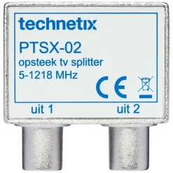 Technetix coax connector haaks male/female