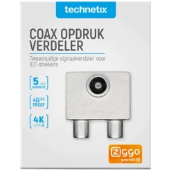 Technetix coax connector haaks male/female
