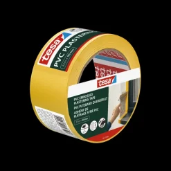 Tesa bepleisteringstape PVC geel reliëf 50 mm x 33 m
