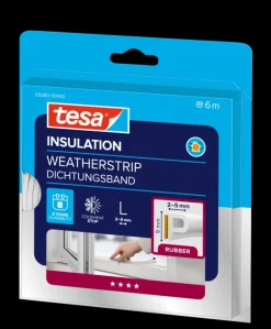 Tesa Tochtband P-profiel zelfklevend wit 6m
